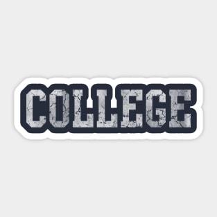 College Retro Sticker